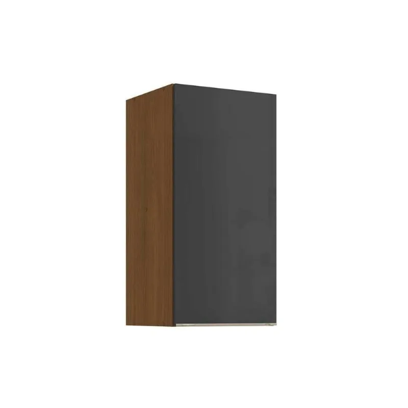 Armário Aéreo Vibra T642 40CM 1 Porta MDF-MDP de Bater Cinza Kappesberg