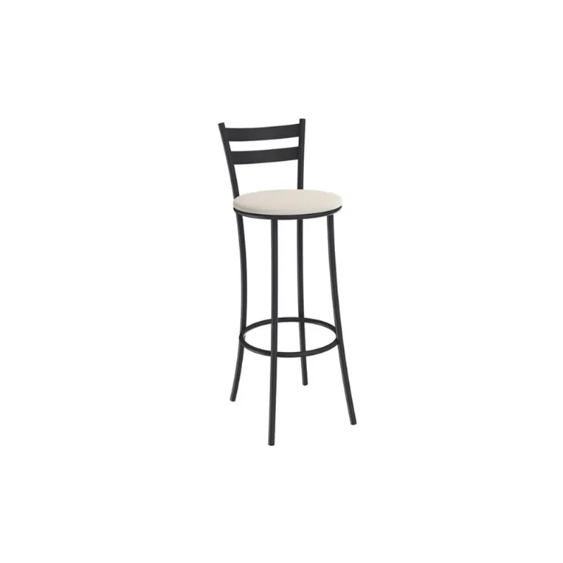 Banqueta Cozinha Jade 1B699PRF Aço 1 Un Preto/Corano Bege - Kappesberg