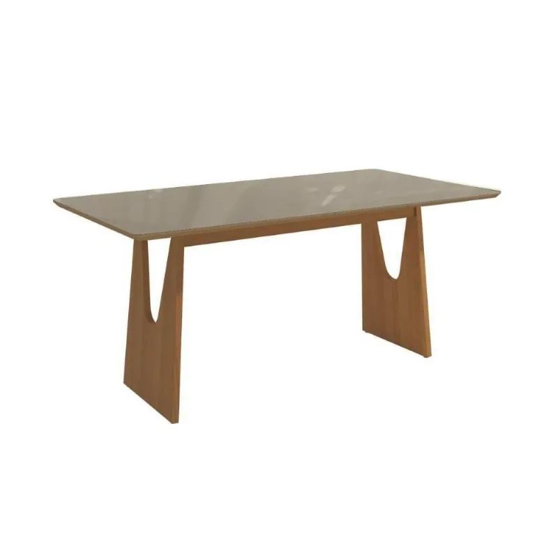 Mesa de Jantar Mila Premium 6 Lugares Retangular MDF 160CM Amadeirado Kappesberg