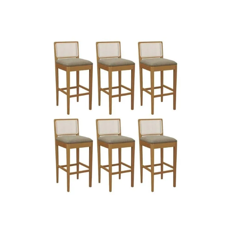 Banqueta Sala Jantar Kit 6un Sara Carvalho Kappesberg