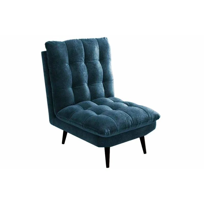 Poltrona Casal Ibiza POL014 1 Un Carvalho/Bouclé Azul - Kappesberg