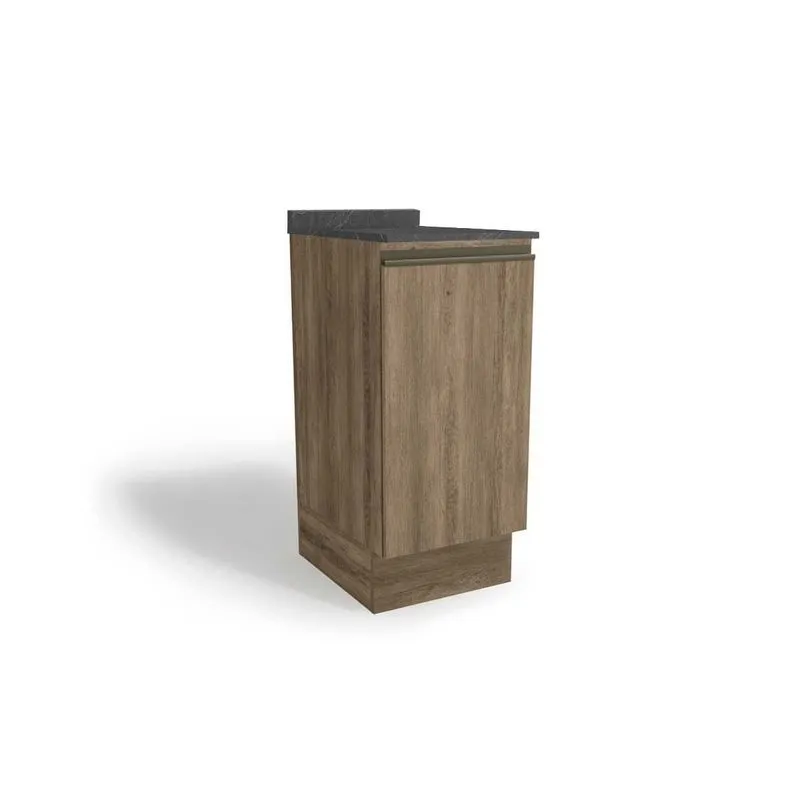 Cozinha Modulada Kappesberg Maxxi Kappesberg Nicho G741 c/ Tampo 40cm Nogal/Cinzel