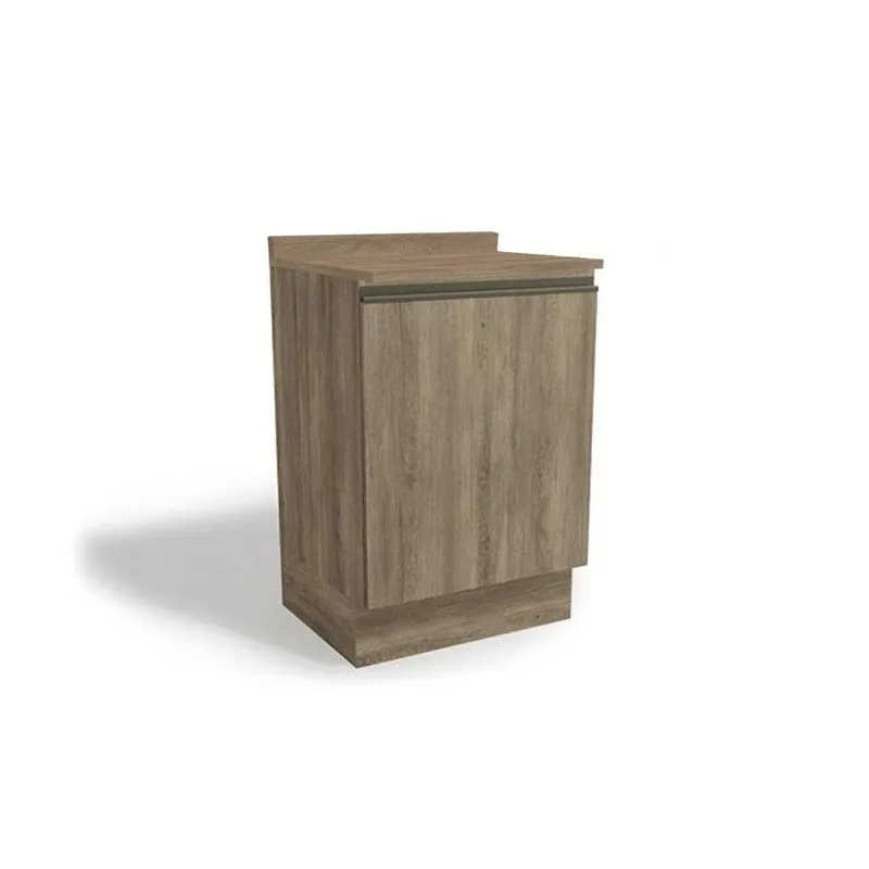 Balcão Cozinha p/ Cooktop c/ Tampo Maxxi G742 c/ 1 Porta 60cm Nogal/Nogal - Kappesberg
