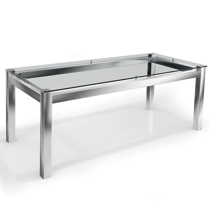 Mesa de Centro com Vidro M013 Crome Kappesberg Cromado