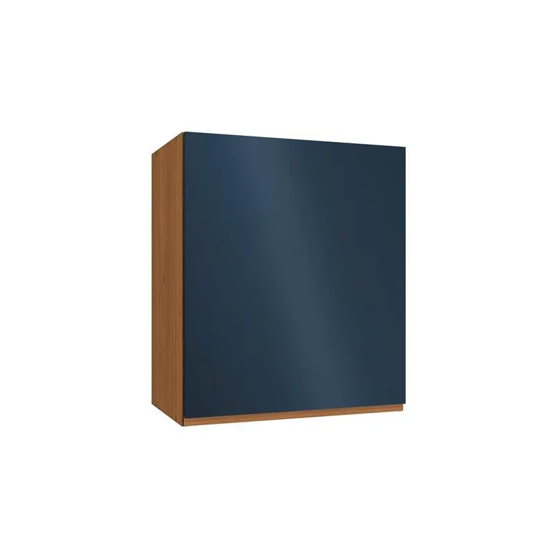 Armário Aéreo Cozinha Modulado Ciela R643 c/ 1 Porta 60cm Canela/Azul - Kappesberg