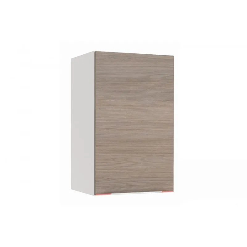 Armário Aéreo 1 Porta 40cm Premium Kappesberg Branco/Nogueira