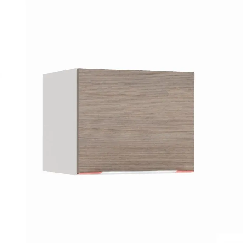Armário Aéreo 1 Porta 40cm P450 Premium Kappesberg Branco/Nogueira