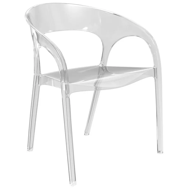 Cadeira Glass Transparente Em Policarbonato Uz9004-01 Uz