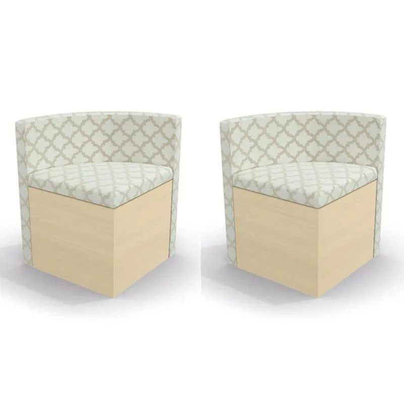 Kit 2 Cadeiras CAD108 para Sala de Jantar Pine/Bege Plátano - Kappesberg