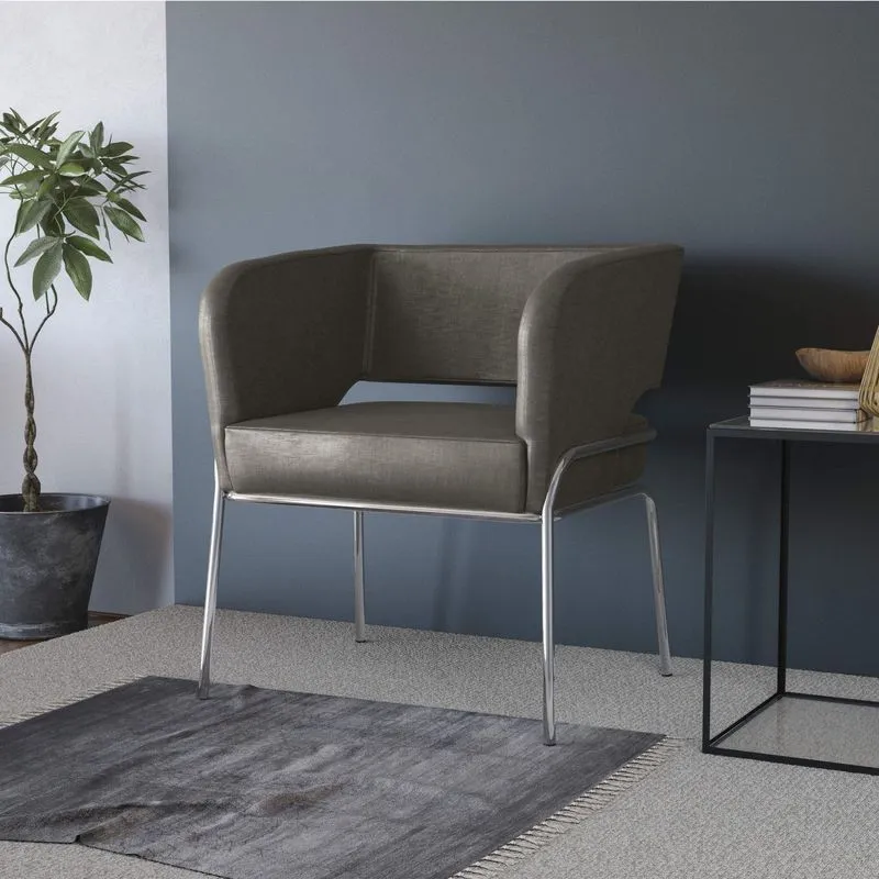 Poltrona Estofada Urbana Estar Kappesberg Gold Liso