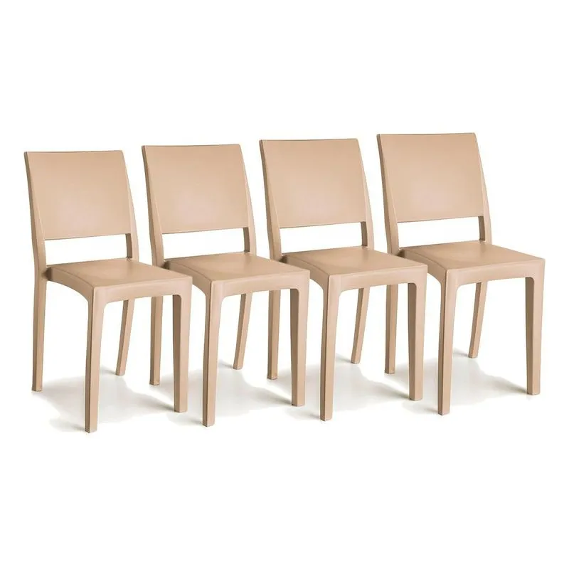 Cadeira de Cozinha Hydra UZ4002 Kit 4 Un Freijó/Suede Capuccino - Kappesberg