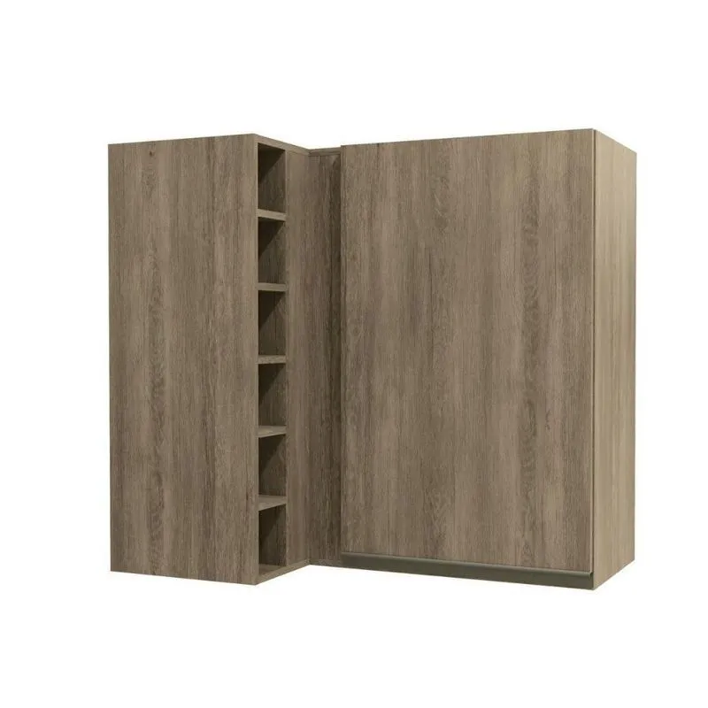 Armário Aéreo p/ Cozinha Canto Maxxi G768 c/ 1 Porta 98cm Nogal - Kappesberg