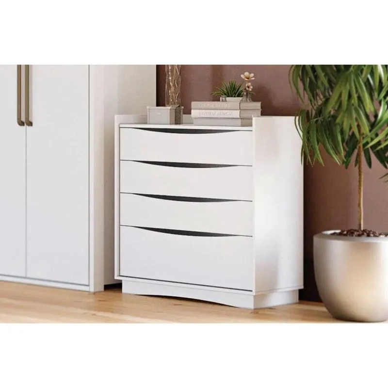 Cômoda Infantil Complet M260 c/ 4 Gavetas Branco - Kappesberg