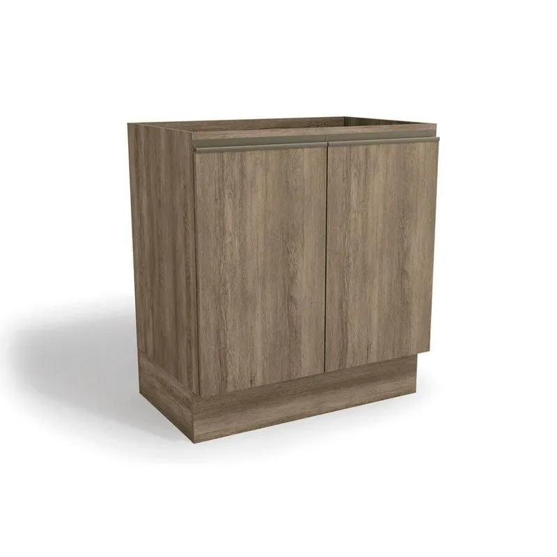 Balcão De Cozinha Modulado Maxxi G744 2 Portas s/ Tampo Nogal - Kappesberg