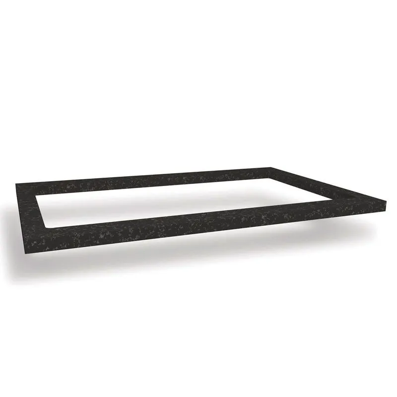 Tampo de Cozinha Modulado S417 80cm p/ Cooktop Preto Brilho - Kappesberg