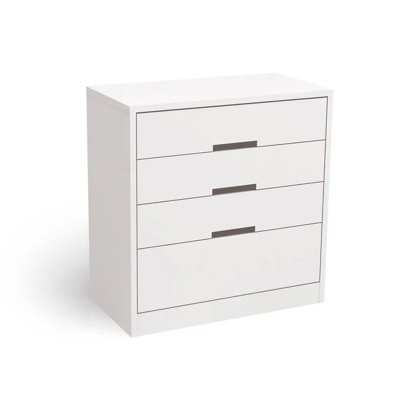 Cômoda Casal S824 c/ 4 Gavetas Polipropileno Branco - Kappesberg