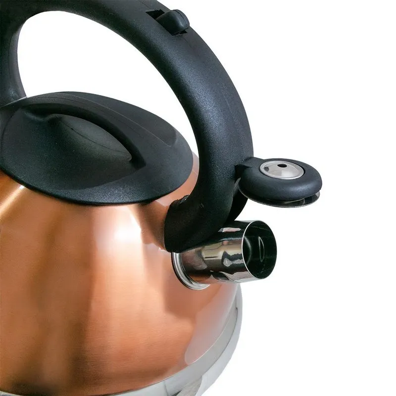 Chaleira Inox Gold 3 Litros Fundo Duplo Com Apito