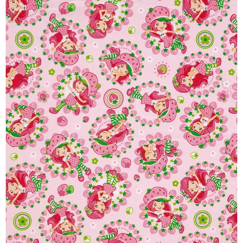 Tecido Tricoline Dohler 50X150Cm 100% Algodão Moranguinho