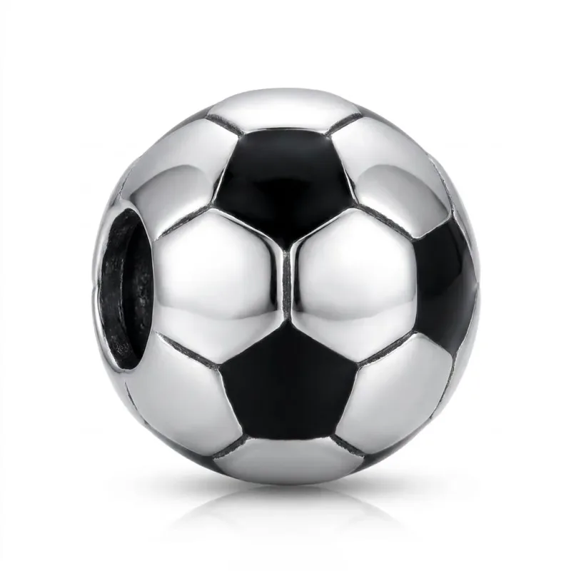 Berloque Separador Bola de Futebol em Aço Inox - Rosa Shine Store