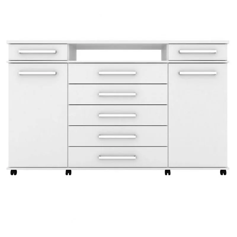 Cômoda 2 Portas 7 Gavetas Paris Yescasa Branco