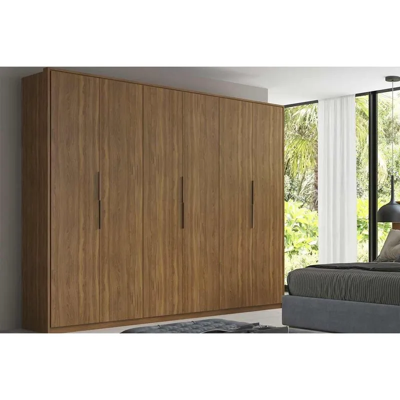 Guarda Roupa 6 Portas 6 Gavs Atrice Demóbile Amêndola