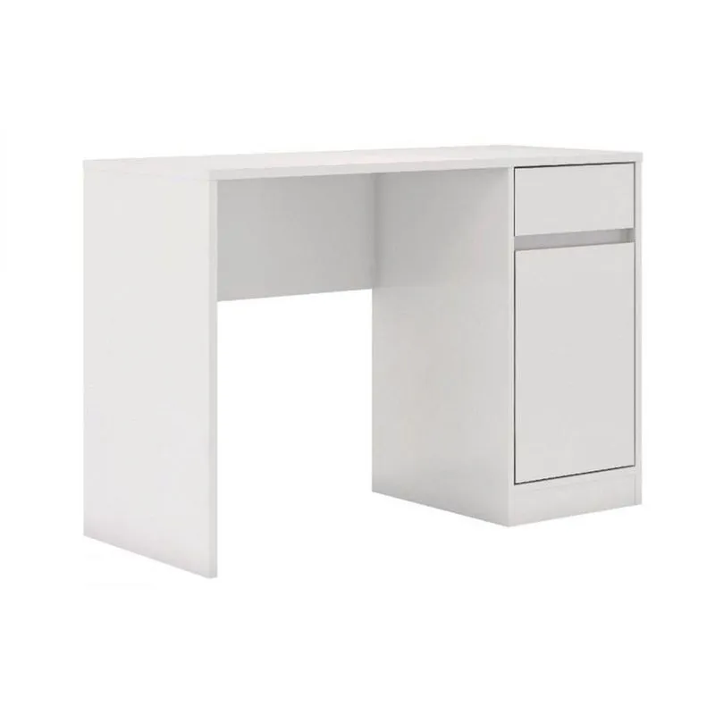 Mesa Multiuso Escritório Office Morada c/ 1 Porta e 1 Gaveta Branco - Demóbile