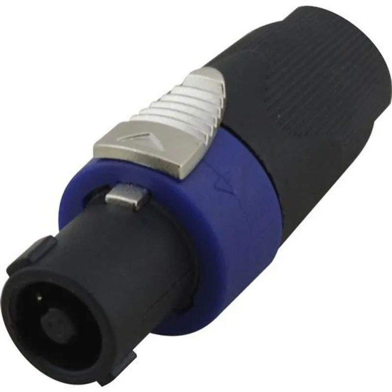 Conector speakon macho linha 4 vias classe A tipo neutrik 18158 tblack