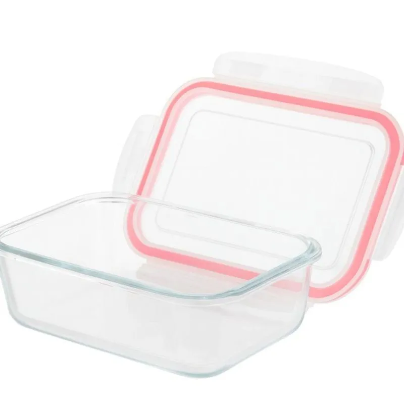 Pote De Vidro Hermético Marmita Tampa Silicone - 1un