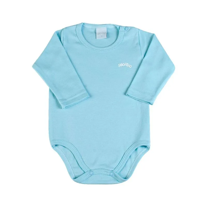 Body Bebê Suedine Básico - Azul 1
