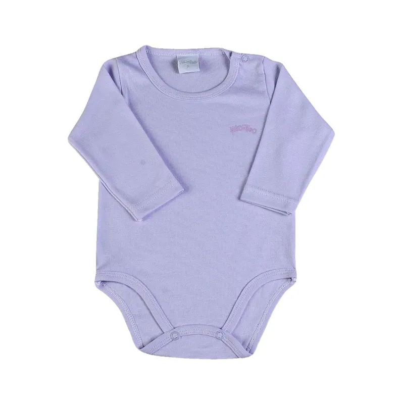 Body Bebê Suedine Básico - Lilás 3