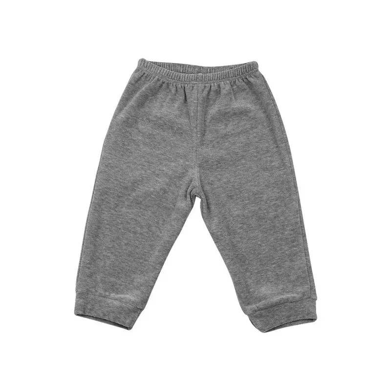 Calça Bebê Plush Liso - Mescla GG