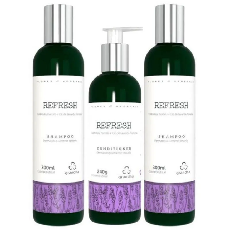 Grandha Refresh Com 2 Shampoo 1 Condicionadores
