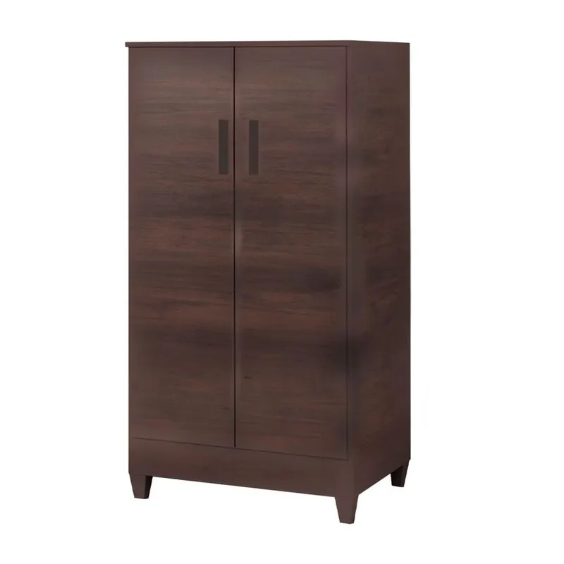 Armário Organizador Sapateira Slim 2 Portas - Café