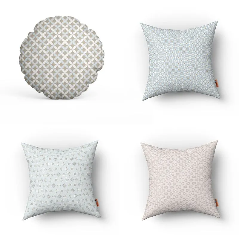 Kit Almofada Decorativa Para Sofa Redonda / Quadrada