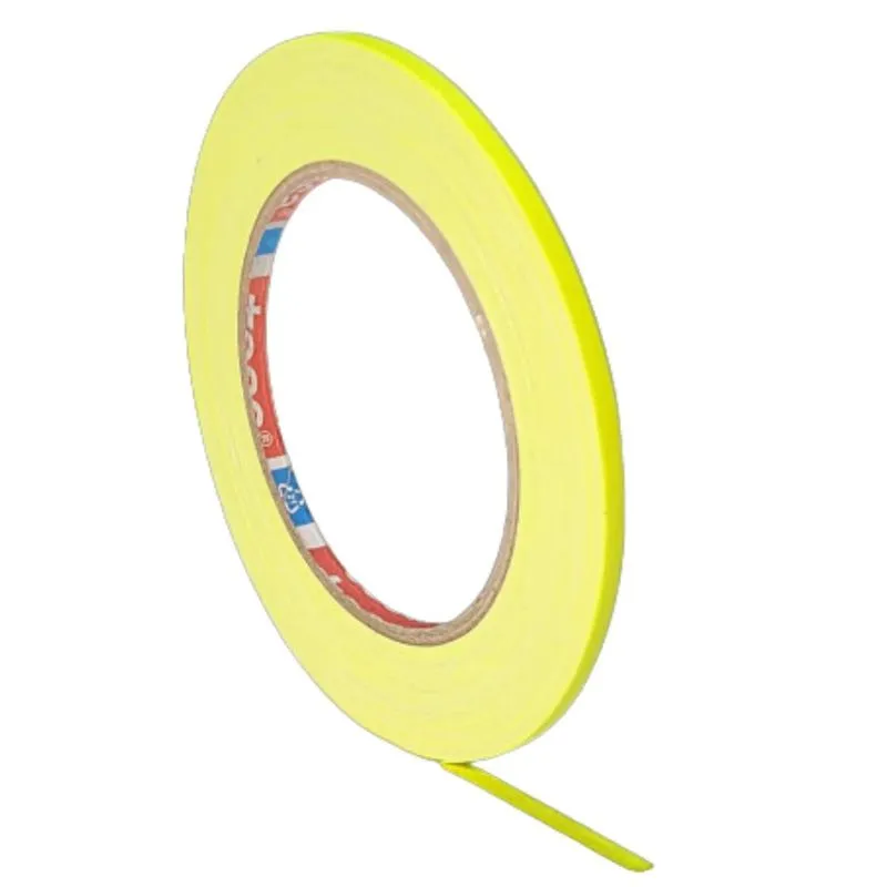 Fita Tecido Gaffer Tape Tesa 5mm X 25m Amarela Fluorescente