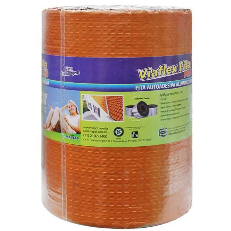 Manta Térmica Adesiva Asfáltica Cor Telha 15x10m Kit 6 Rolos