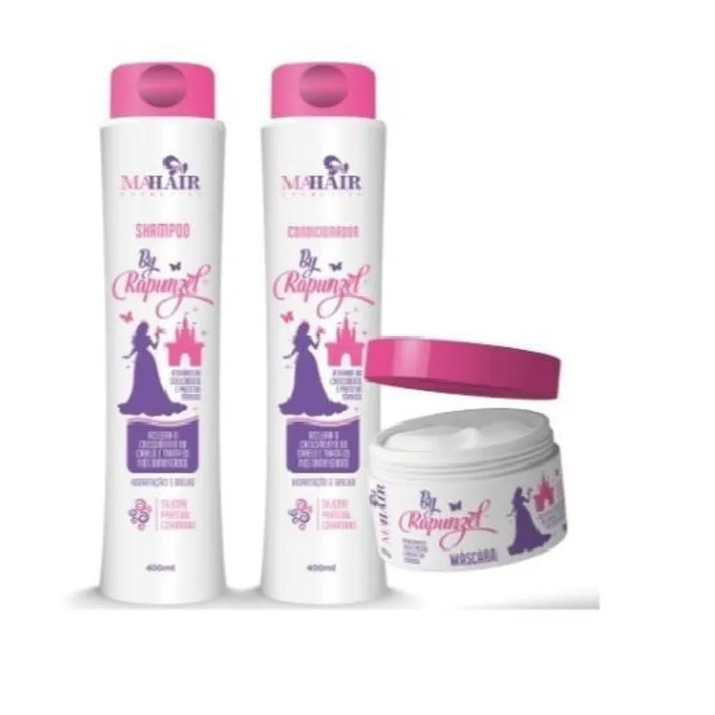 Atacado 12 Rapunzel Shampoo Condicionador E Máscara Mahair