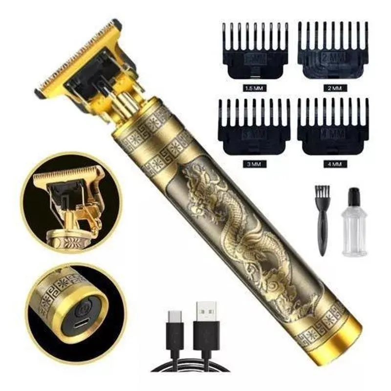 Máquina de Cortar Cabelo e Fazer Barba: Estilo Dragão