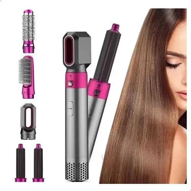 Kit Secador Cabelo 5 Em 1 Estilizador Elétrico 220v: Looks
