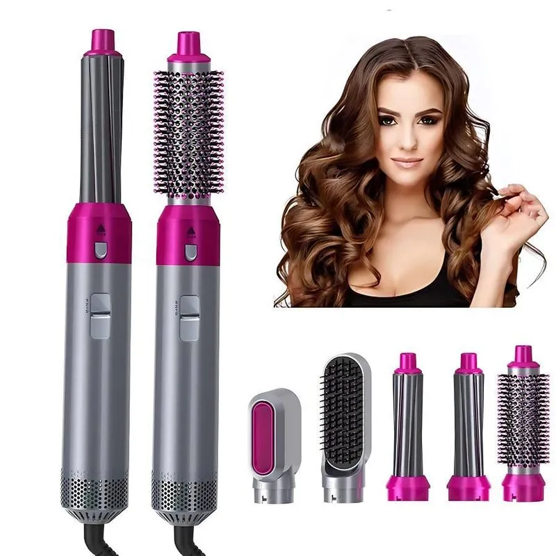 Escova Secadora 5 Em 1 Com Alisador Multifuncional 220v