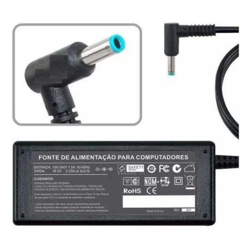 Fonte Carregador Para Hp Probook 640 G4 19,5v 3.33a 65w 761