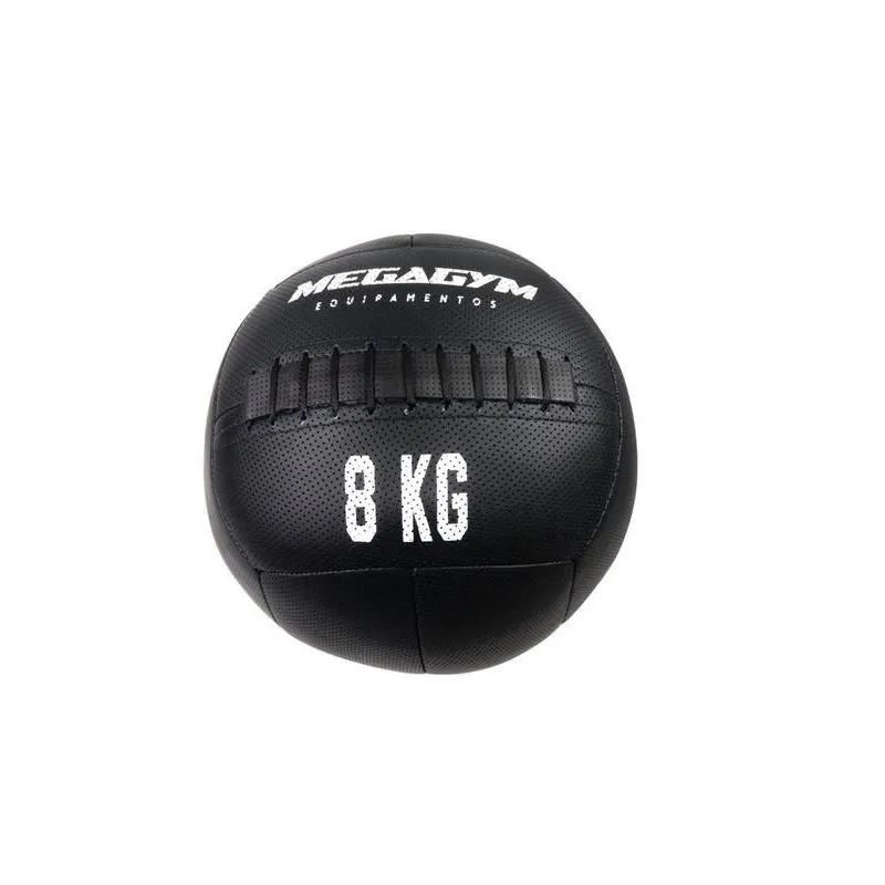 Wall Ball 8kg Em Couro Legítimo Megagym Equipamentos