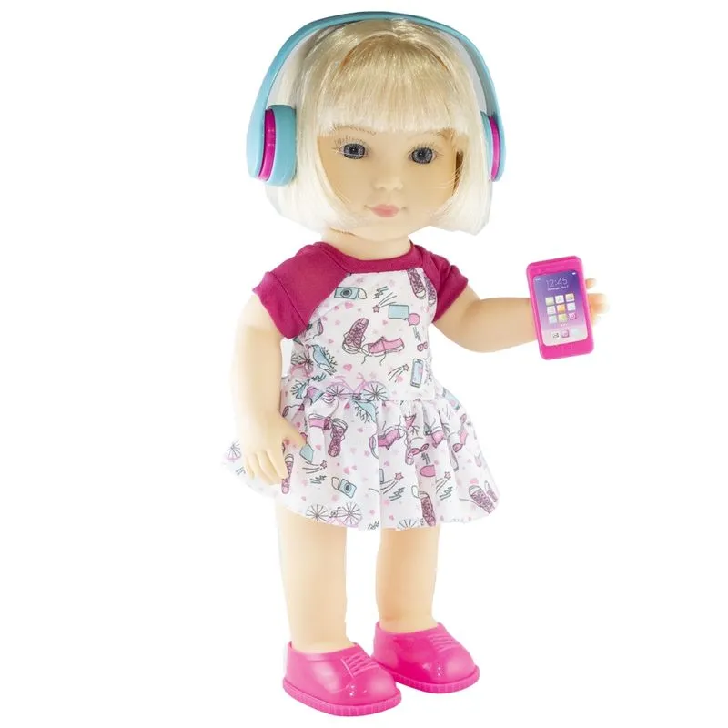 Boneca Antenada You Girl Divertoys Loira Azul