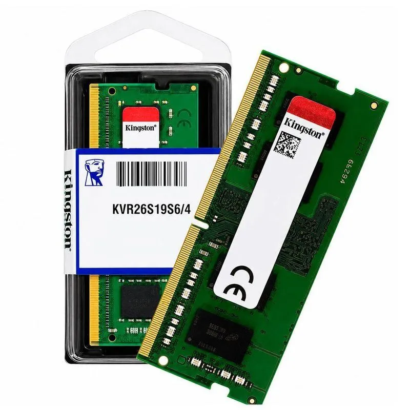 Memória Para Notebook KVR26S19S8-4 DDR4 2666MHz CL19 Inox Kingston