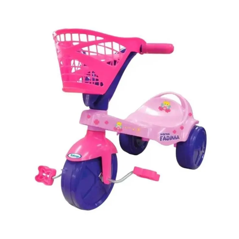 Triciclo Fadinha Xalingo - Rosa/roxo