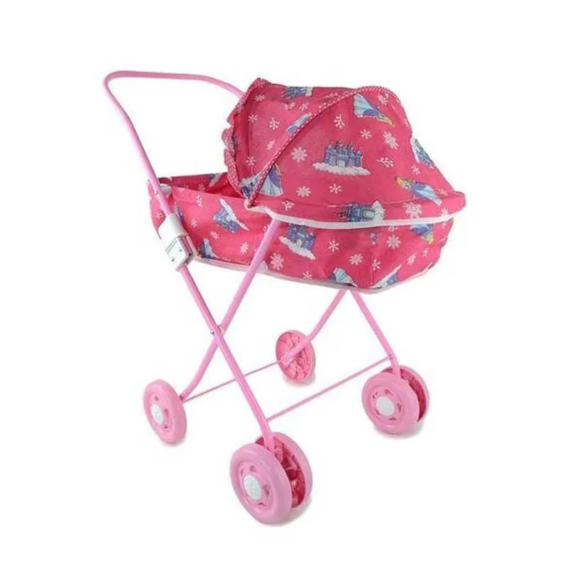 Carrinho/berço Para Boneca Mep Kids Rosa Princesa