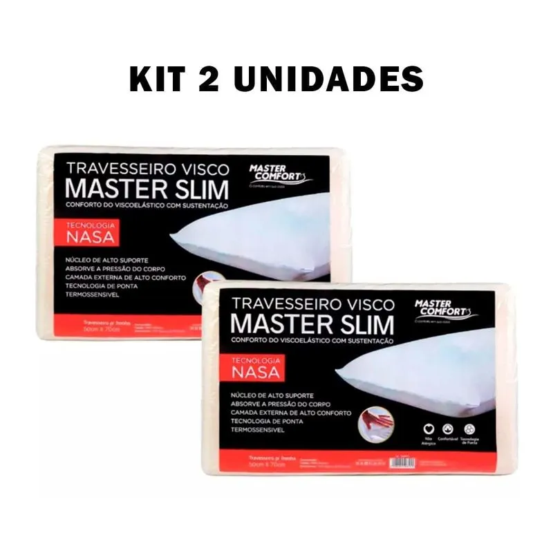 Kit 2 Travesseiro Nasa Conforto Antialérgico E Acolhedor