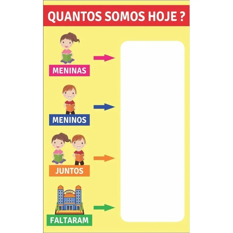 Banner Pedagógico Impresso Escolar Quantos Somos Will1093
