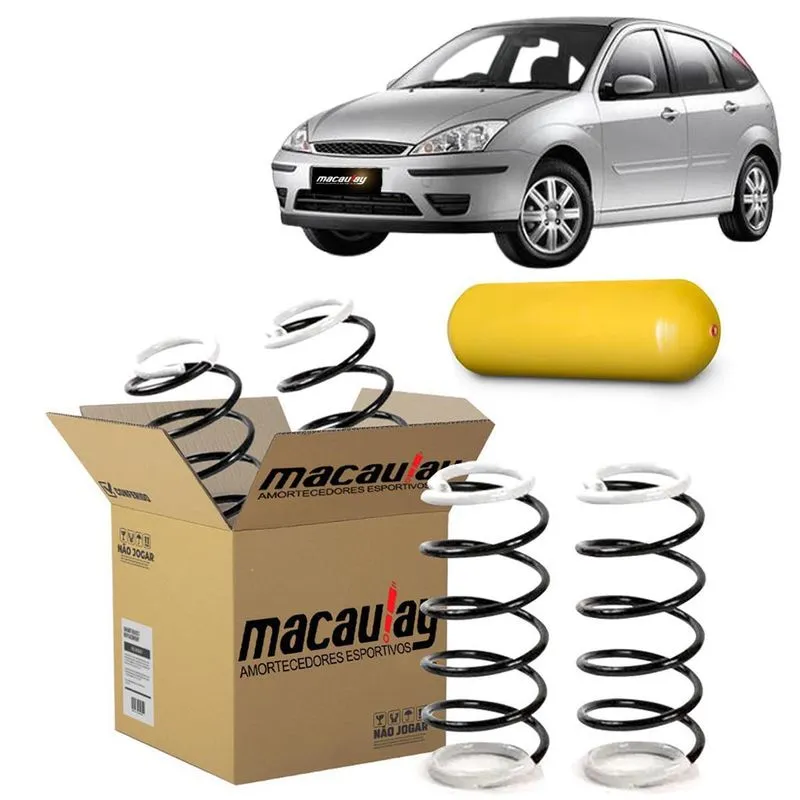 Par De Molas Reforçadas Gnv Ford Focus 2001 Ate 2008