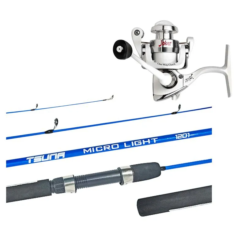 Kit Pesca Molinete Joker 4bb + Vara Saint Tsuna Micro Light Inteiriça
